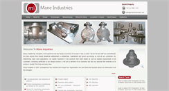Desktop Screenshot of maneindustries.com